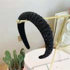 Scicent hajpánt esküvői strasszos vastag fejpánt csillogó kristályokkal (ezüst) - outlet termék