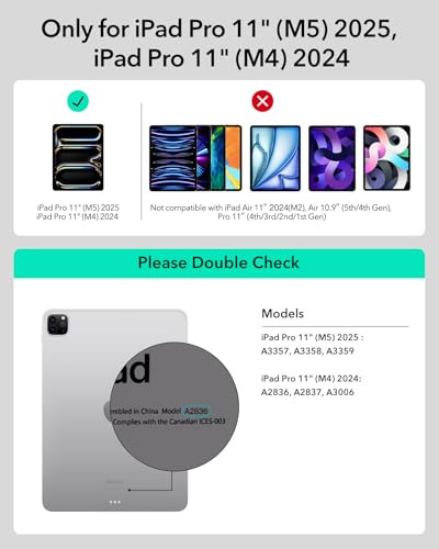 ESR iPad Pro 11 hüvelyk 2024 billentyűzet tok fehér - outlet termék