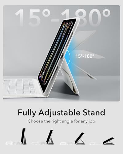 ESR iPad Pro 11 hüvelyk 2024 billentyűzet tok fehér - outlet termék