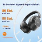 EarFun Wave Pro vezeték nélküli fejhallgató hibrid aktív zajszűrés, Hi-Res audio - outlet termék