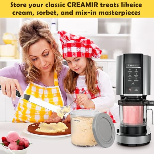 4 darabos fagylalttartó, fagyis pohár Ninja Creami NC300EU-hoz - outlet termék