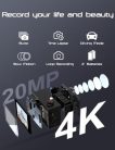 Apexcam M80Air akciókamera 64 GB kártya, 4K30FPS, 20 MP, WiFi, víz alatti kamera, 40 - outlet termék