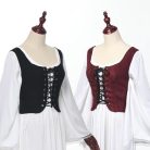 CAMDOM női reneszánsz fűzős mellény steampunk, gótikus, cosplay - outlet termék