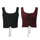 CAMDOM női reneszánsz fűzős mellény steampunk, gótikus, cosplay - outlet termék