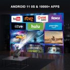 Mini Projector HY320 projektor Android 11, 1080P, WIFI6, BT5.0, 12000 lumen, FHD 4K - outlet termék