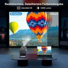Mini Projector HY320 projektor Android 11, 1080P, WIFI6, BT5.0, 12000 lumen, FHD 4K - outlet termék