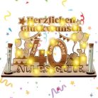 Jostift 40. születésnapi ajándék nőknek, pénzajándékok 40. születésnapra, fa - outlet termék