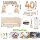 Jostift 40. születésnapi ajándék nőknek, pénzajándékok 40. születésnapra, fa - outlet termék