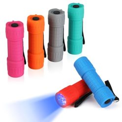   EverBrite Mini UV zseblámpa 6 darabos, 395nm fekete fény lámpa 18 AAA elemmel - outlet termék