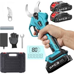   Seesii 40 mm akkumulátoros metszőolló 2 x 2000 mAh akkumulátor, kefe nélküli motor - outlet termék