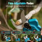 Seesii 40 mm akkumulátoros metszőolló 2 x 2000 mAh akkumulátor, kefe nélküli motor - outlet termék