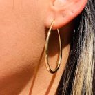 TINGN arany karika fülbevaló nőknek 16K aranyozott, hipoallergén - outlet termék