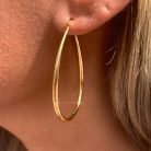 TINGN arany karika fülbevaló nőknek 16K aranyozott, hipoallergén - outlet termék