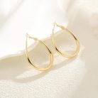 TINGN arany karika fülbevaló nőknek 16K aranyozott, hipoallergén - outlet termék