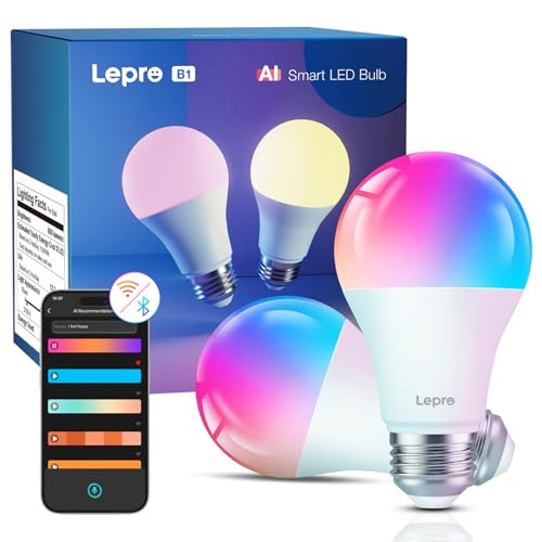 Lepro AI Smart Light Bulb B1, E27 izzó 8.5 W 806 lm, szabályozható, AI fénytervező - outlet termék