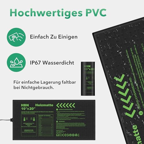 HBN fűtőszőnyeg növényekhez termosztáttal 52 x 25 cm, csíráztatás, magvak - outlet termék