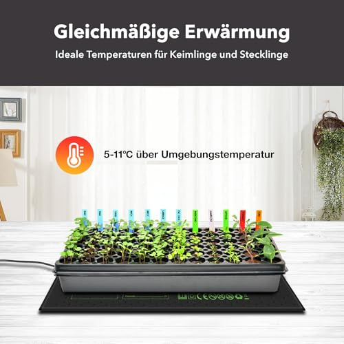 HBN fűtőszőnyeg növényekhez termosztáttal 52 x 25 cm, csíráztatás, magvak - outlet termék