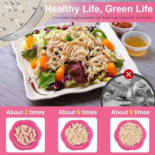 Chicken Chopper 25,5 cm csirkeaprító eszköz nagy, látható, ecsettel és villákkal - outlet termék