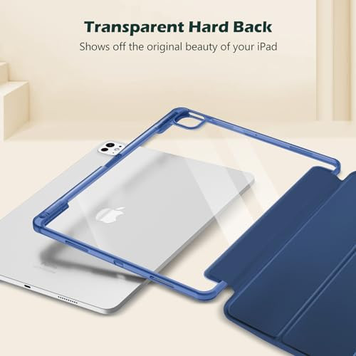 ProCase Smart tok iPad Pro 11 hüvelyk M5 2025/M4 2024 ceruzatartóval, átlátszó - outlet termék