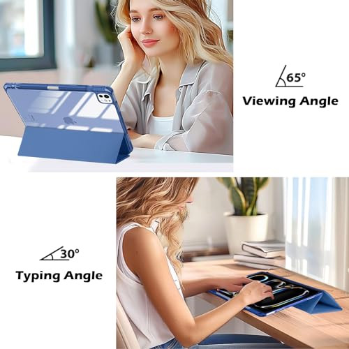 ProCase Smart tok iPad Pro 11 hüvelyk M5 2025/M4 2024 ceruzatartóval, átlátszó - outlet termék