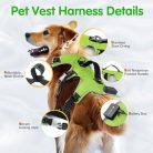 Jewyow kutyahám LED világítással, újratölthető, puha fogantyúval, 3 állítható mód - outlet termék