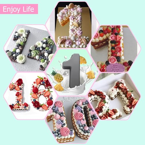 Masteymoh szilikon tortaforma számok 1 - outlet termék