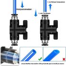 5 darabos pneumatikus csatlakozók, pneumatikus golyóscsap 6 mm, nyomásra csatlakozó - outlet termék