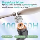 Drone Brushless motoros drón 2 kamerás 1080P, összecsukható, FPV, 3D flip, app - outlet termék