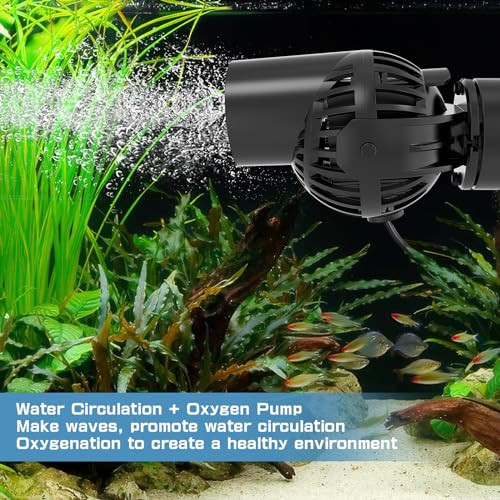 hygger 6W akváriumi hullámpumpa fekete, kerámia, 360° forgatható, 5000L/H, 230V - outlet termék