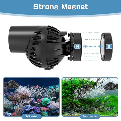 hygger 6W akváriumi hullámpumpa fekete, kerámia, 360° forgatható, 5000L/H, 230V - outlet termék