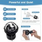 hygger 6W akváriumi hullámpumpa fekete, kerámia, 360° forgatható, 5000L/H, 230V - outlet termék