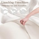 Vielit 2 darabos szatén párnahuzat hajra és bőrre 80x80 cm, bézs, 2 hajgumi - outlet termék