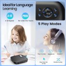 Hordozható CD lejátszó Bluetooth-tal, újratölthető Discman autóhoz FM-mel, két - outlet termék