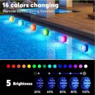 Submersible LED Lights, LED víz alatti lámpák távirányítóval, többszínű RGB víz - outlet termék