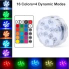 Submersible LED Lights, LED víz alatti lámpák távirányítóval, többszínű RGB víz - outlet termék