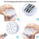 Submersible LED Lights, LED víz alatti lámpák távirányítóval, többszínű RGB víz - outlet termék