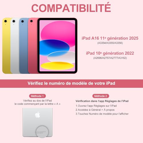 MMK billentyűzet tok iPad 10.9 hüvelyk 10. generáció 2023/2022, 360 fokban forgatható - outlet termék