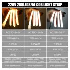 Wisada AC220-240V neon LED szalag öntapadós, 2m 288LED/m szuperfényes rugalmas FCOB - outlet termék