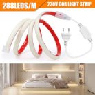 Wisada AC220-240V neon LED szalag öntapadós, 2m 288LED/m szuperfényes rugalmas FCOB - outlet termék