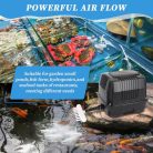 hygger 25W halastó levegőpumpa nagyon csendes - outlet termék