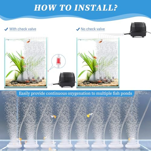 hygger 25W halastó levegőpumpa nagyon csendes - outlet termék