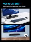 MEVOSTO Soundbar 60 W mini 2.1CH beépített mélynyomó, BT5.4, USB, optikai, AUX, 3 EQ - outlet termék