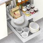 HASA zone 3 darabos kihúzható fiók konyha, 3 méretű teleszkópos fiók - outlet termék