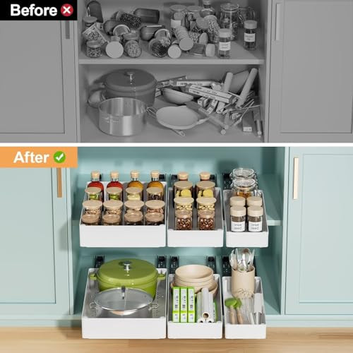 HASA zone 3 darabos kihúzható fiók konyha, 3 méretű teleszkópos fiók - outlet termék