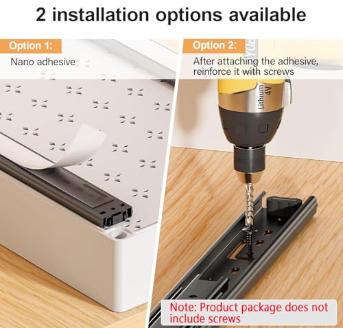 HASA zone 3 darabos kihúzható fiók konyha, 3 méretű teleszkópos fiók - outlet termék