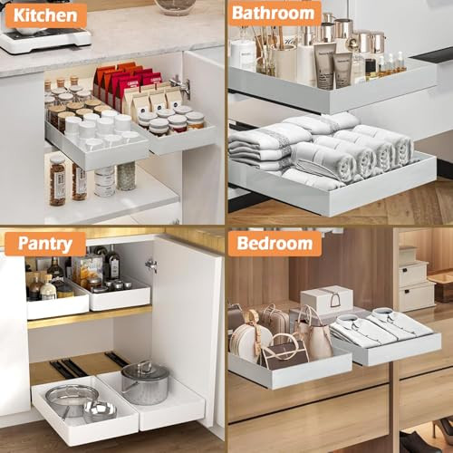 HASA zone 3 darabos kihúzható fiók konyha, 3 méretű teleszkópos fiók - outlet termék