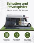 Ezcasch napellenző lakókocsihoz 85% látásblokkoló, előlap napellenző, magasság 2,13m - outlet termék