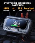 YaberAuto 6500 A indító akkumulátor kompresszorral 160 PSI, PD 65 W, 600 lumen - outlet termék
