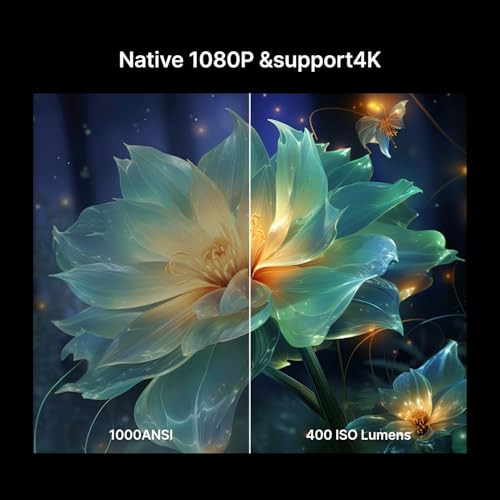 Google TV/Netflix Xming Page One intelligens projektor WiFi6 és Bluetooth 1080P - outlet termék