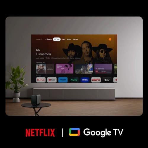 Google TV/Netflix Xming Page One intelligens projektor WiFi6 és Bluetooth 1080P - outlet termék